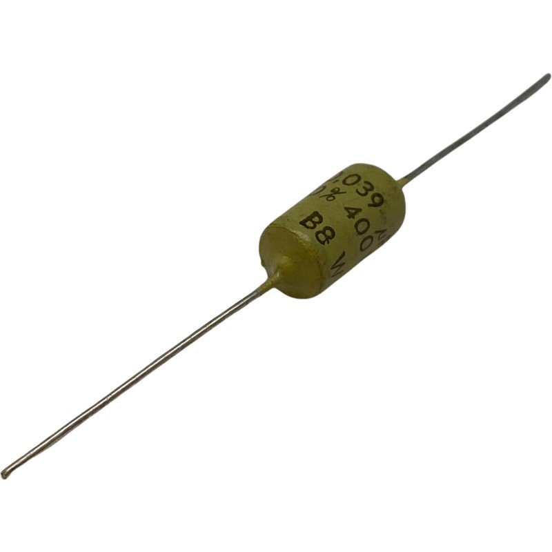 0.039uF 39nF 400V 10% Axial Film Capacitor Mullard