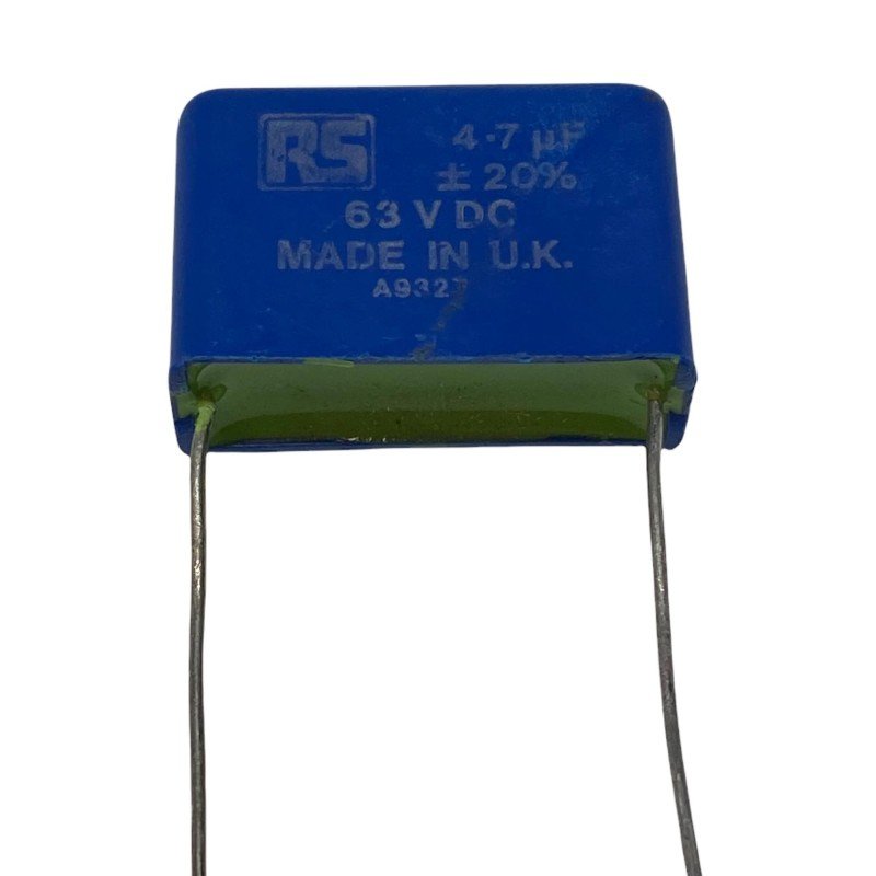 4.7uF 63V 20% Radial Film Capacitor RS 26.5x18x9mm