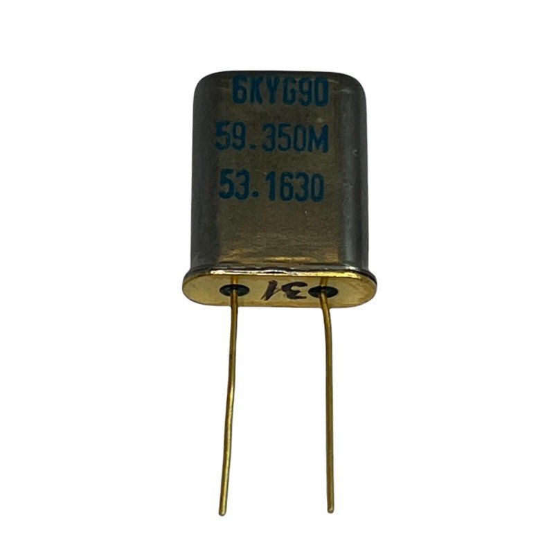 59.350Mhz Quartz Crystal Oscillator Goldpin 6KYG90