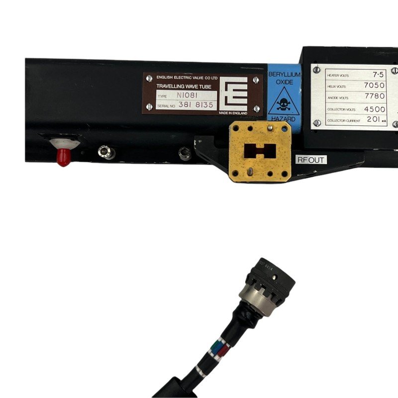 N1081 EEV TWT Travelling Wave Microwave Tube Double Ridge 9-16Ghz