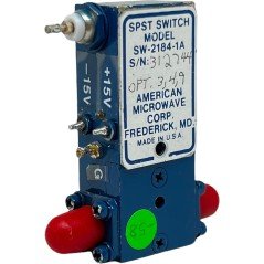 SW-2184-1A American Microwave Microwave Switch SPST 0.5-18Ghz SMA(f) 15V