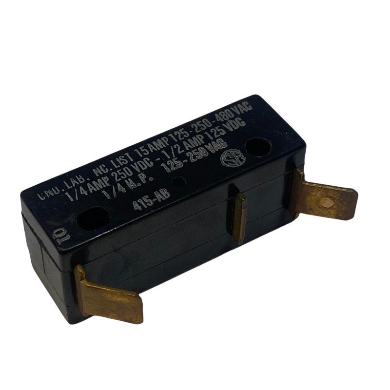 415-AB UND LAB SPDT Snap Action Pushbutton Microswitch 125/250/480Vac 15A