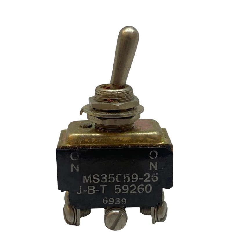MS35059-26 FEME DPDT ON-(ON) Toggle Switch 18A/28Vdc