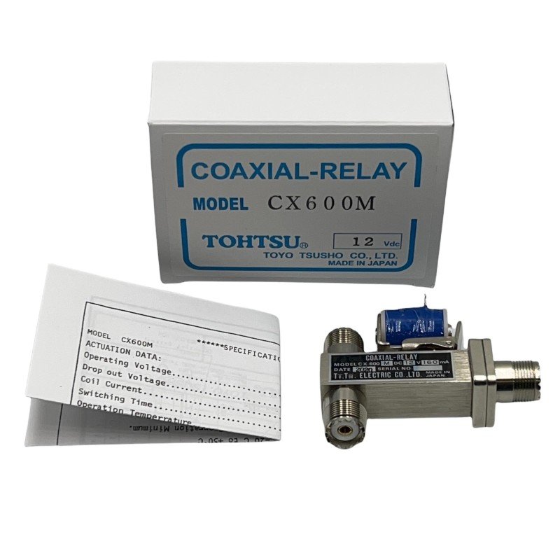 CX-600M CX600M TOHTSU SPDT Coaxial Relay Switch RF 12V UHF
