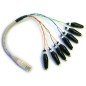 RJC08 PEAK ELECTRONICS RJ45 to Croc Clip Breakout Adapter (Model RJC08)