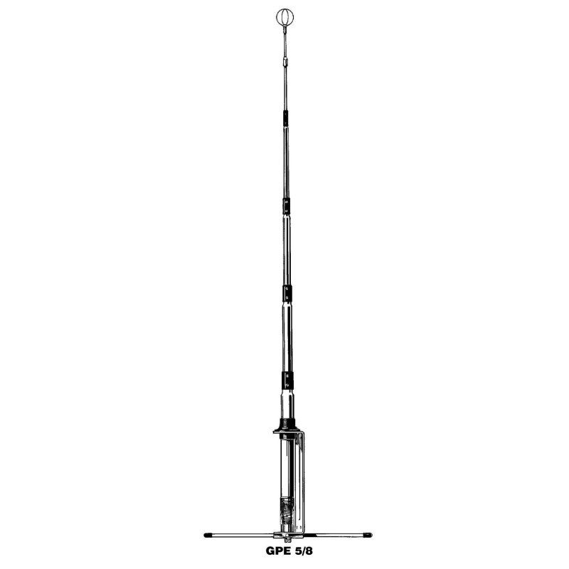 GPE5/8 GPE 5/8 SIRIO Tunable Base Station Antenna 5/8 λ 26.4-29Mhz 2100301.00