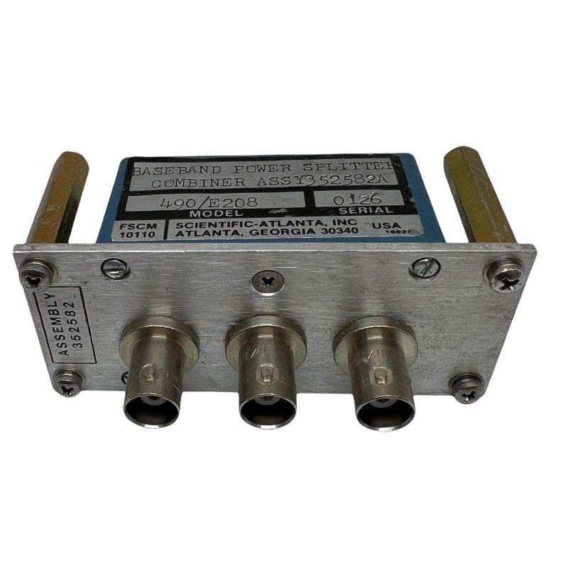 490/E208 RF Power Splitter Combiner 2 Way BNC 0.002-60Mhz 352582A
