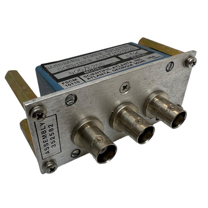 490/E208 RF Power Splitter Combiner 2 Way BNC 0.002-60Mhz 352582A