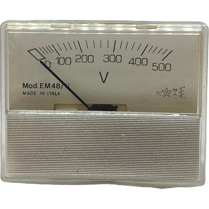 0-500V Analog Panel Meter Voltmeter EM48/TL 58x48mm