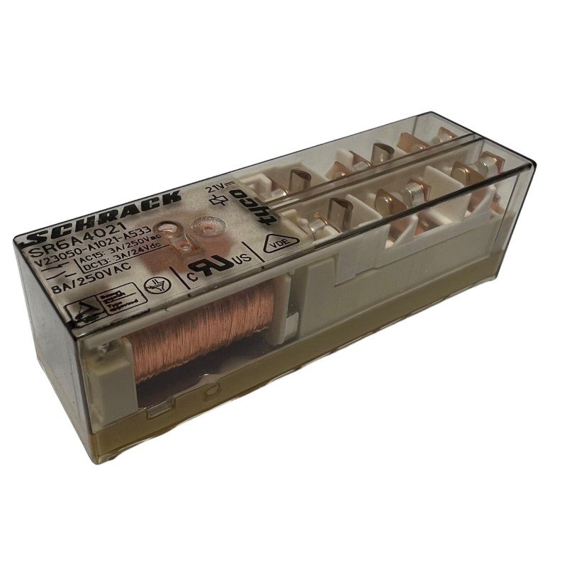 SR6A4021 21V 6PST 8A RELAY SAFETY V23050-A1021-A533  SCHRACK