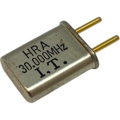 30.000MHz 2 Pin Goldpin Crystal Oscillator Clock HRA 13.2x10.85mm