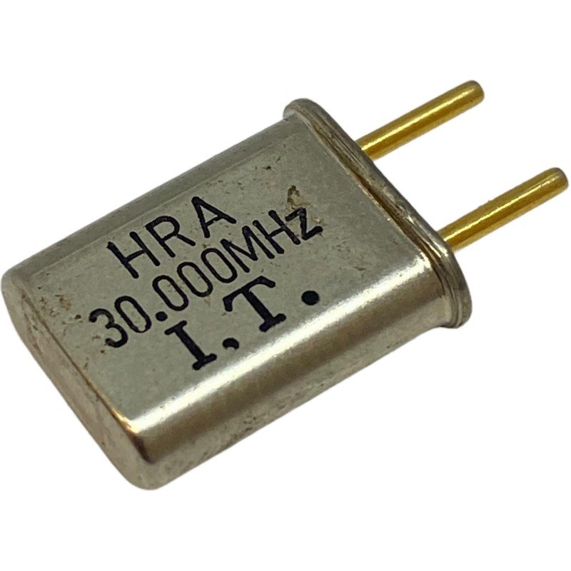 30.000MHz 2 Pin Goldpin Crystal Oscillator Clock HRA 13.2x10.85mm