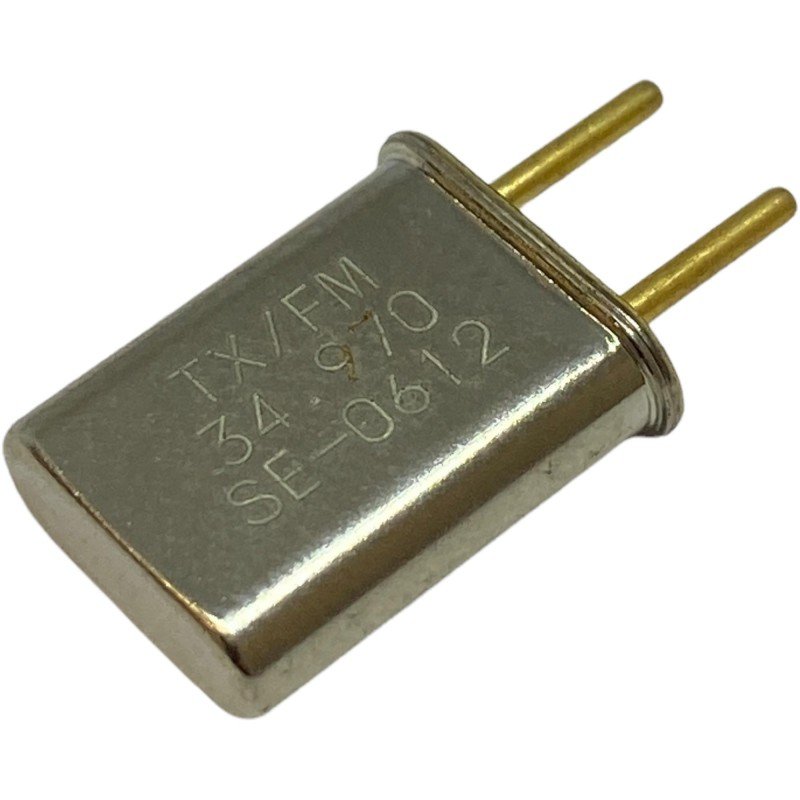 34.970MHz 2 Pin Goldpin Crystal Oscillator Clock TX/FM 13.2x10.85mm