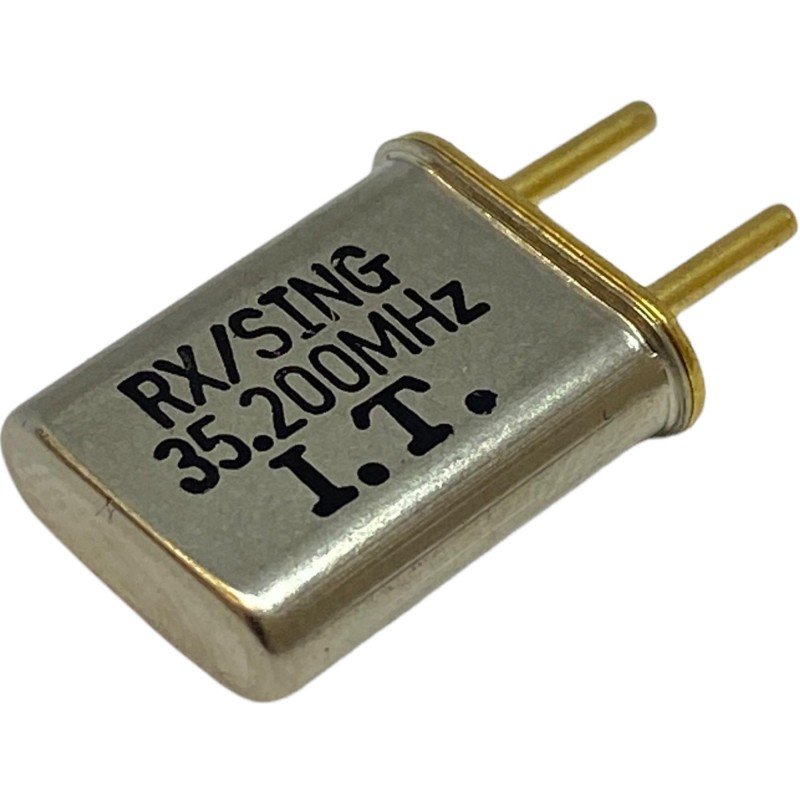 35.200MHz 2 Pin Goldpin Crystal Oscillator Clock RX/Sing 13.2x10.85mm