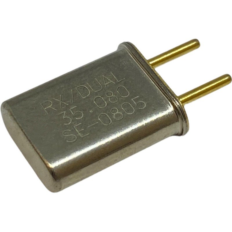 35.080MHz 2 Pin Goldpin Crystal Oscillator Clock RX/Dual 13.2x10.85mm