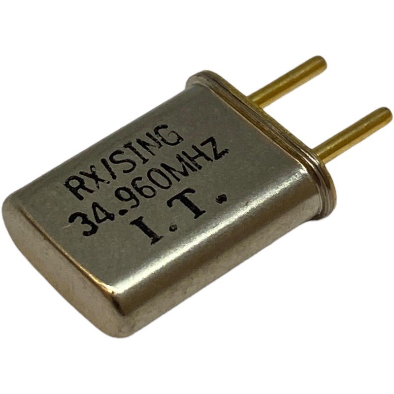 34.960MHz 2 Pin Goldpin Crystal Oscillator Clock RX/Sing 13.2x10.85mm