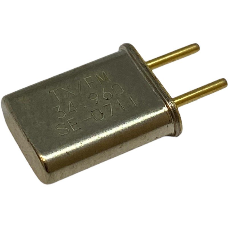 34.960MHz 2 Pin Goldpin Crystal Oscillator Clock TX/FM 13.2x10.85mm