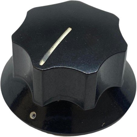 Black Bakelite Knob Shaft:6mm D:32mm IH:16.85mm