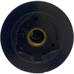 Black Bakelite Knob Shaft:6mm D:32mm IH:16.85mm