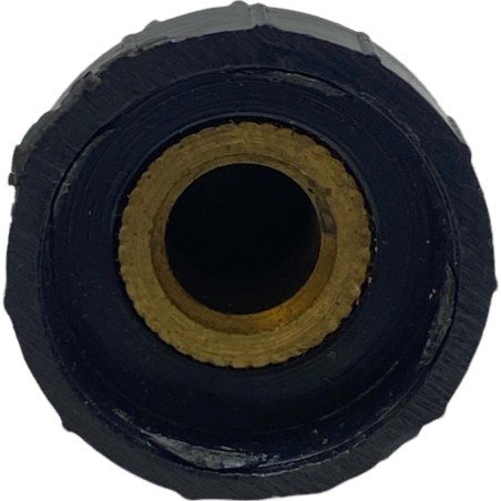 Black Plastic Knob Shaft:6mm D:19mm IH:18.25mm