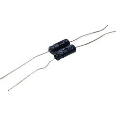 2.2uF 50V Axial Electrolytic Capacitor Jamicon 12.5x5.25mm Qty:2