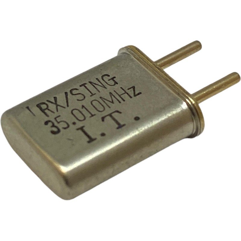 35.010MHz 2 Pin Goldpin Crystal Oscillator Clock RX/Sing 13.2x10.85mm