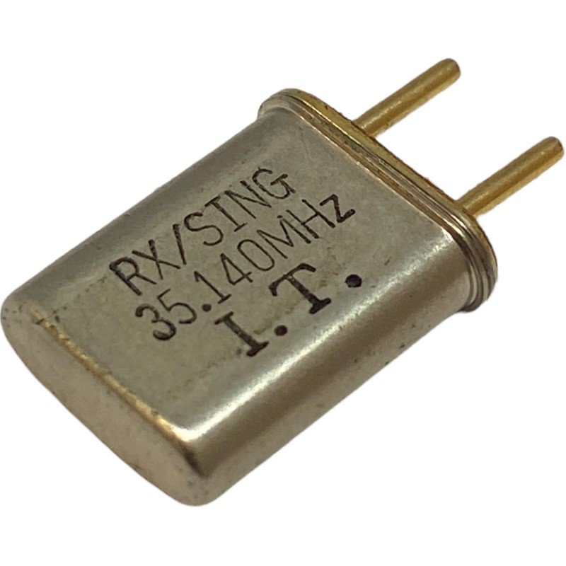 35.140MHz 2 Pin Goldpin Crystal Oscillator Clock RX/Sing 13.2x10.85mm