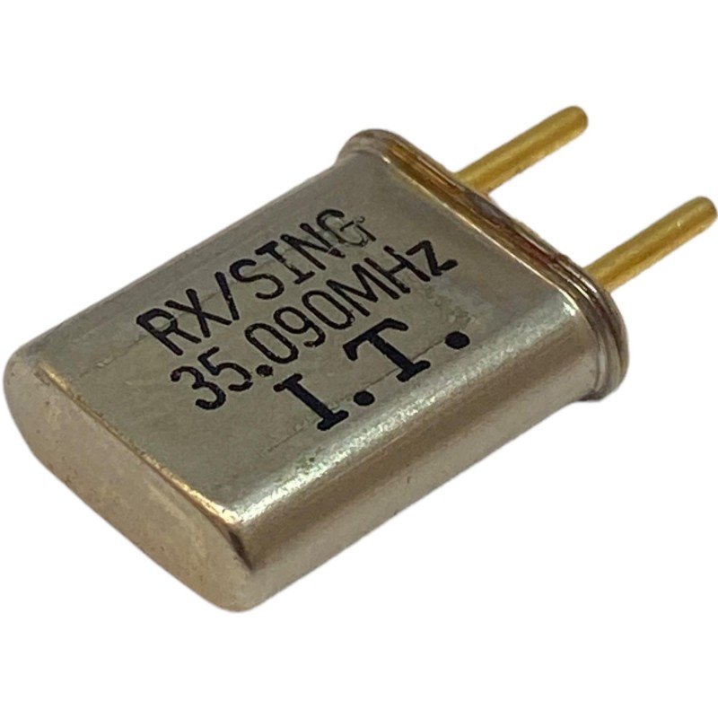 35.090MHz 2 Pin Goldpin Crystal Oscillator Clock RX/Sing 13.2x10.85mm