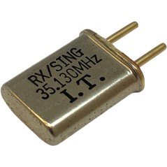 35.130MHz 2 Pin Goldpin Crystal Oscillator Clock RX/Sing 13.2x10.85mm