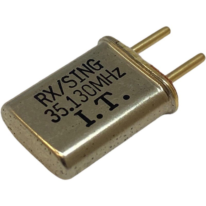 35.130MHz 2 Pin Goldpin Crystal Oscillator Clock RX/Sing 13.2x10.85mm