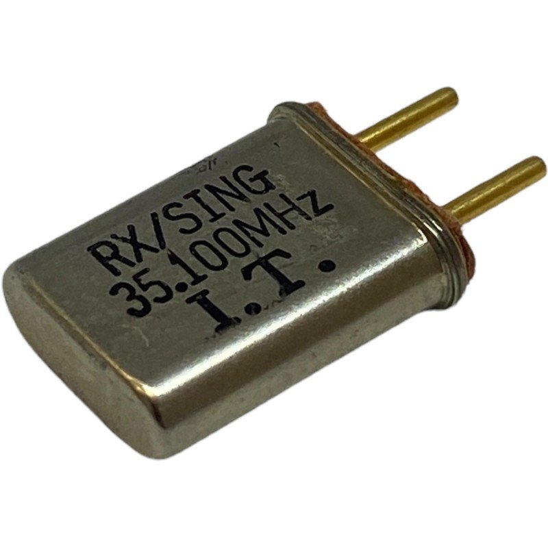 35.100MHz 2 Pin Goldpin Crystal Oscillator Clock RX/Sing 13.2x10.85mm