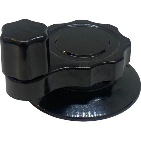Black Bakelite Spinner Knob IH:38mm D:52mm Shaft:6mm