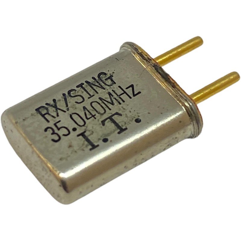 35.040MHz 2 Pin Goldpin Crystal Oscillator Clock RX/Sing 13.2x10.85mm