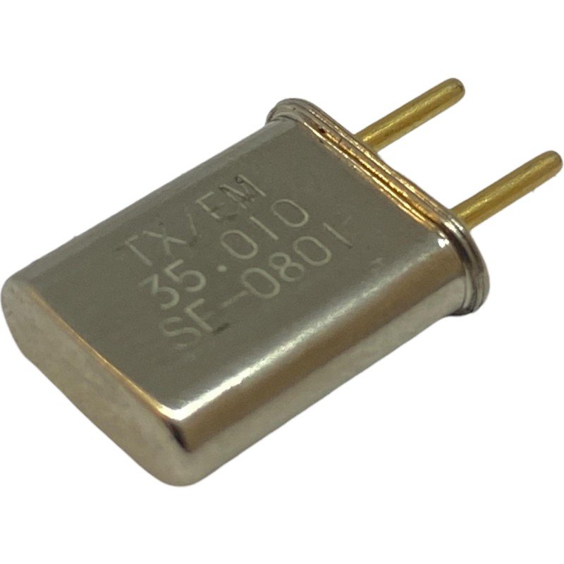35.010MHz 2 Pin Goldpin Crystal Oscillator Clock TX/FM 13.2x10.85mm