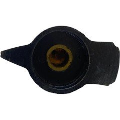 Black Pointer Plastic Knob Shaft:6mm ID:22mm FD:37mm IH:22.25mm