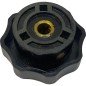 Black Bakelite Knob Shaft:6.3mm ID:28.5mm FD:40mm IH:18.85mm