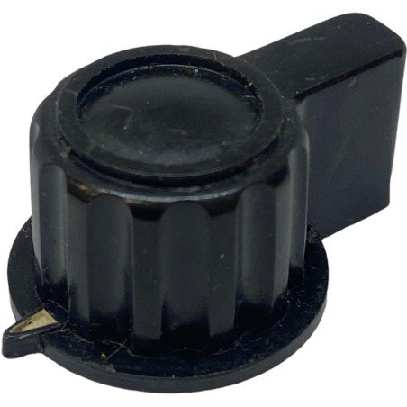 Black Bulgin Pointer Knob Shaft:6.3mm D:26.5mm IH:17.85mm