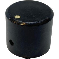 Black Plastic Knob Shaft:6mm D:21.85mm IH:19mm