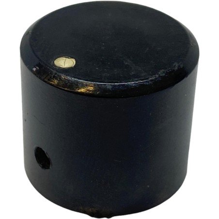 Black Plastic Knob Shaft:6mm D:21.85mm IH:19mm