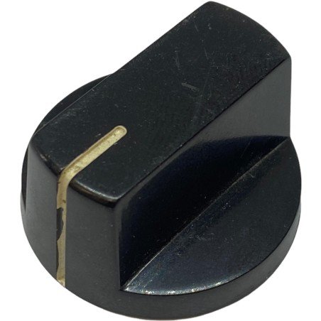 Black Plastic Pointer Knob Shaft:6mm D:27.5mm IH:16.5mm Japan