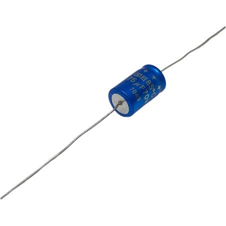 75uF 70V Axial Electrolytic Capacitor 20.5x10.85mm