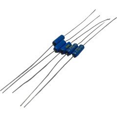 4.7uF 10V 10% Axial Electrolytic Capacitor 10x3.75mm Qty:5