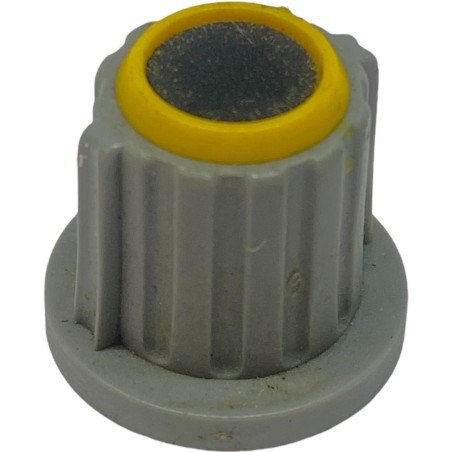 Grey Plastic Knob Shaft:6mm IH:18.25mm D:20.5mm