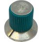 Green Plastic Knob Shaft:6.3mm IH:16mm D:19mm
