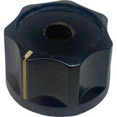 Black Plastic Knob Shaft:6mm IH:15.5mm D:25.5mm