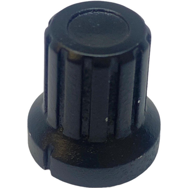 Black Plastic Knob Shaft:6mm IH:17mm D:16.5mm