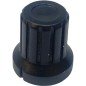 Black Plastic Knob Shaft:6mm IH:17mm D:16.5mm