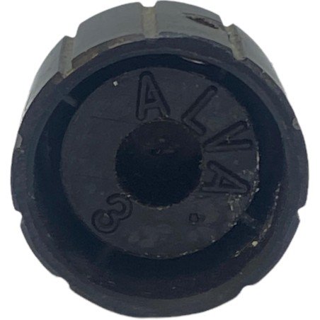 Black Grey Plastic Knob Shaft:5.85mm D:19.5mm IH:12.25mm