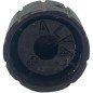 Black Grey Plastic Knob Shaft:5.85mm D:19.5mm IH:12.25mm