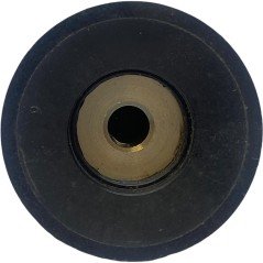 Black Plastic Knob Shaft:6mm D:38mm IH:25.5mm